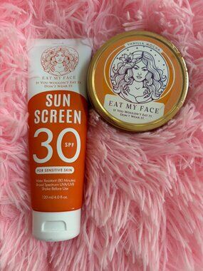 Eat My Face Beef Tallow SPF 30 Sunscreen and Vanilla Mocha Moisturizer Duo